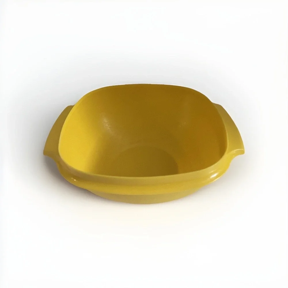 Vintage Tupperware‎ Servalier Bowl #836-2 Square Container 1970's Retro Disco